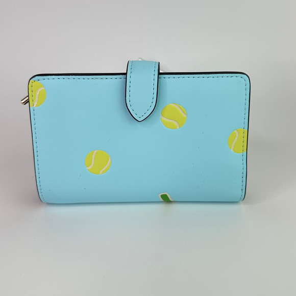 Kate Spade Grand Slam Tennis Wallet and 3D Tennis Racquet Coin Purse - Picture 3 of 12